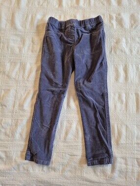 Mini Boden girls 4 years purply blue stretchy corduroy pants VGUC
